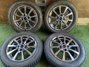 美品　155/65R14 75Q BRIDGESTONE BLIZZAK VRX スタッドレス バリ山4本セット　14x4.5J ET ＋43 PCD 4Hx100 タント ムーヴ 軽自動車等 