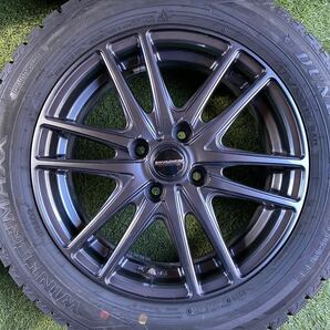 175/65R15 84Q DUNLOP 2022年製 スタッドレス バリ山 15x5.5J ET 43 PCD 4Hx100 アクア ヴィッツ フィット ノート スイフト クロスビーの画像5