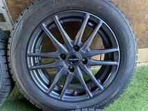 175/65R15 84Q DUNLOP 2022年製　スタッドレス バリ山　15x5.5J ET 43 PCD 4Hx100 アクア ヴィッツ フィット ノート スイフト クロスビー_画像3