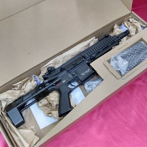 【中古現状品】DOUBLE BELL HK416C リアル刻印 メタル電動ガン ブラック No.816