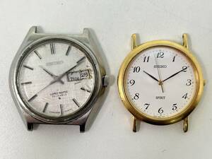 S0603-528 1607【1円スタート】 腕時計　セイコー SEIKO　2点セット　LORD MATIC 5606-7010 / SPIRIT 5E21-6000　メンズ