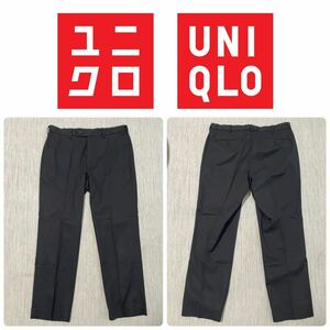 UNIQLO ユニクロ 黒 ブラック スラックス ロング パンツ 88cm × 76cm ビジネス GOLF 大きいサイズ