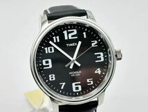 6-24 未使用 タイメックス TIMEX ビッグ イージー リーダー ブラック 黒 T28071 メンズ レザー 革ベルト アナログ 腕時計_画像2