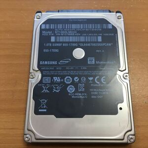 2) 正常品 Samsung2.5インチ HDD 1TB (1000GB) 5400rpm 9.5mm 使用時間 14837時間