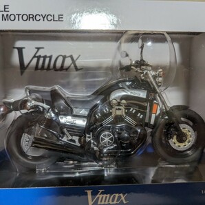 【未開封/未展示品】アオシマ/スカイネット ヤマハ Vmax ブラック 完成品バイクシリーズ 1/12スケールの画像5