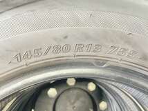 中古タイヤ サマータイヤ 4本セット 145/80R13 ブリヂストン ネクストリー_画像5
