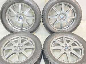 中古タイヤ スタッドレスタイヤ ホイールセット 4本セット 205/55R16 　 ラファール 16x6.5 48 100-5穴 ブリヂストン ブリザック VRX2