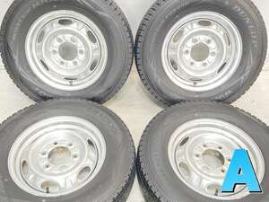 中古タイヤ スタッドレスタイヤ ホイールセット 4本セット 195/80R15 107/105LT 日産純正 15x5.5 139.7-6穴 DUNLOP SV01