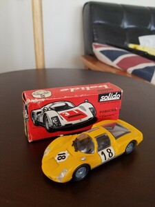 ☆solidoソリド Ref.151 PORSCHE Carrera 6 #18 / ポルシェ カレラ6 906イエロー黄色1/43 フランス製