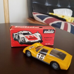 ☆solidoソリド Ref.151 PORSCHE Carrera 6 #18 / ポルシェ カレラ6 906イエロー黄色1/43 フランス製の画像4