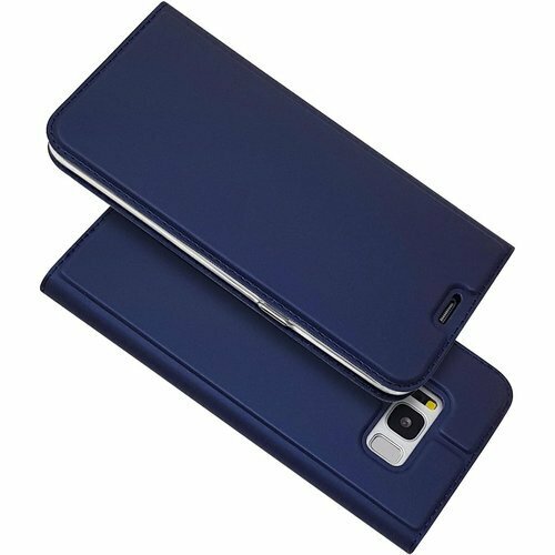 iCoverCase Galaxy S8 SC-02J スタンド機能 軽量 超薄型 耐摩擦 選べる４色 ブルー 49