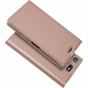 ソニー Xperia XZ1 pact SO-02K ポケット スタンド機能 軽量 超薄型 選べる４色 ピンク 81
