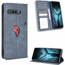 Asus ROG Phone 3 ZS661KS ケー り スタンド機能付き 全面保護 マグネット 吸着 ブルー 580_画像6