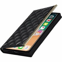 Pelanty iPhone Xs Max ケース手帳 落下保護 多機能 アイフォンXS Max 長縄-ブラック 926_画像6