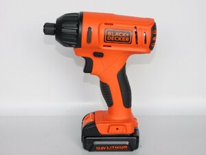 【ほとんど使っておらず新品に近い/送料無料】BLACK&DECKER コードレスインパクトドライバー JP01 10.8V ※充電器無し 本体 美品 中古