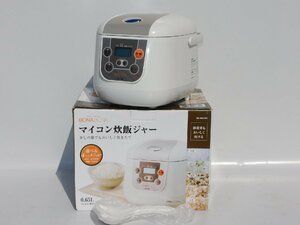 【新品かと思うぐらい綺麗/動作品/送料無料】シーシーピー マイコン炊飯器 炊飯ジャー BK-R60 ホワイト 3.5合炊き 2021年製 中古 清掃済み