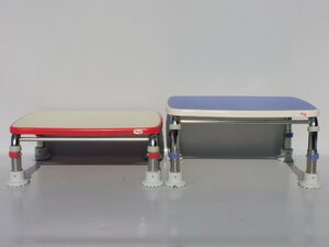 [2 pcs. set / free shipping /J]a long ..SD-AR blue / red shower bench light weight bathtub pcs cheap . mold proofing nursing bathing assistance used chair 