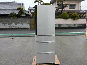 [ normal operation goods ]Panasonic 5-door refrigerator NR-E412V 400L super 17 year wide tilt room champagne large automatic icemaker used cleaning being completed home use 