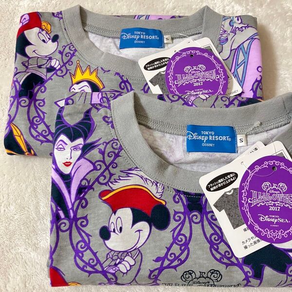 タグ付き未使用 ディズニーリゾート ハロウィン2017 ヴィランズTシャツセット