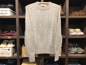 80’S 90’S BRASS EAGLE WOOL KNIT SWEATER SIZE M ブラス イーグル シェットランド ウール ニット セーター ケーブルニット