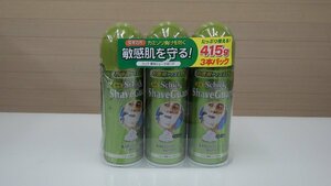 C280-560874 Schick(シック) 薬用シェーブガード 415gx3本パック フレッシュライムの香り カミソリ負け予防※蓋破損