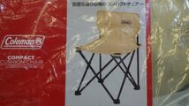 K844-60757 Coleman コールマン コンパクトクッションチェア ベージュ 収納ケース付き いす キャンプ アウトドア用品 折りたたみ_画像7