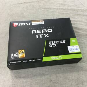 現状品 MSI GeForce GTX 1660 Ti AERO ITX 6G OC グラフィックスカード ブラック