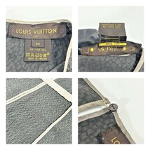 LOUIS VUITTON ルイヴィトン 34サイズ ワンピース ドレス バックボタン グレー シルク レディース●R601153_画像4