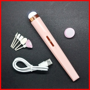  rechargeable electric nails machine nails polisher beginner nail care outlet pink 