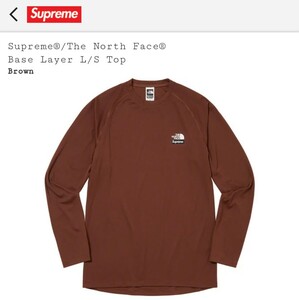 新品 Mサイズ Supreme The North Face Base Layer L/S Top Brown 茶色 タグ付き 国内正規品 長袖 22FW ノースフェイス