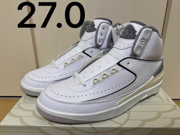 Nike Air Jordan 2 ホワイト セメントグレー 27.0㎝