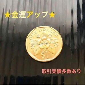 【金運アップ】シンガポール　旧 1ドルコイン