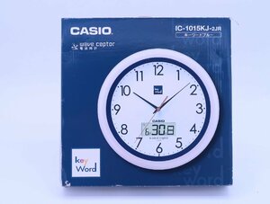 カシオ　掛け時計　IC-1015KJ-2JR　電波時計　keyworld　CASIO　未使用