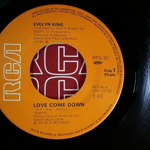 EP◆イブリン・キング/ラブ・カム・ダウン/Instrumental RPS-90◆イヴリン Evelyn King/Love Come Down,レコード 7インチ アナログの画像3