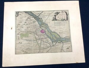 【歴史的価値】フランツ・ヨハン・ヨーゼフ・フォン・ライリー　「ウィーン古地図」　Nro. 125　1790年頃　y19380500