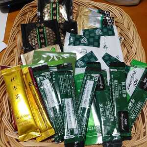 30 piece together powdered green tea entering Japanese tea green tea plum . cloth tea tea various flour tea black tea T pack Point .. new goods 