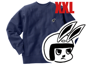 Champion Reverse Weave TYPE CHECKER RABBIT SWEAT NAVY XXL/チャンピオンリバースウィーブスウェット裏起毛鉄スクーター刺繍ワンポイント