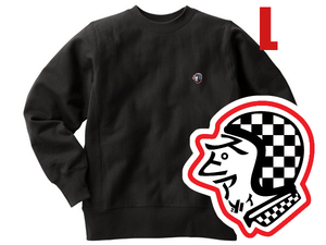 Champion Reverse Weave TYPE SPEED ADDICT TRADE MARK SWEAT BLACK L/チャンピオンリバースウィーブスウェットワンポイントロゴ刺繍mchal