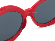 70's DESIGN OVAL SUNGLASS RED × SMOKE + メガネケース BLACK/ビッグフレームニルヴァーナカートコバーングランジファッションハリウッド_画像5