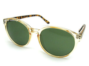 POP BOSTON SUNGLASS CLEAR LIGHT BROWN・べっ甲 × DARK GREEN/ポップボストンサングラスデミ鼈甲べっこう緑グリーンレンズ可愛いカワイイ