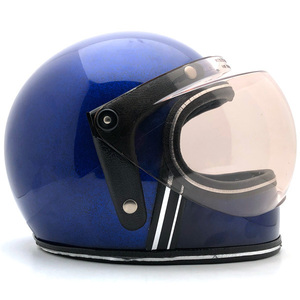 送料無料 Dead Stock 新品 可変式純正シールド付 GRANT ULTRAMARINE METALFLAKE 55cm/グラント青ブルービンテージヘルメットbsa70sシェル