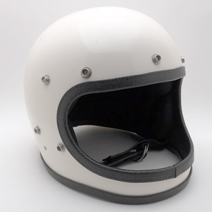 送料無料 SAFETECH RACER WHITE 60cm/セーフテックレーサービンテージヘルメットハーレーチョッパーバイクショベルヘッドスポーツスター70s