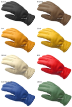 CHURCHILL GLOVE RED XS/チャーチルグローブ赤レッド裏地なし鹿革ディアスキン本革春用夏用春夏用秋用定番usa製バイク用手袋レザーグローブ_画像2