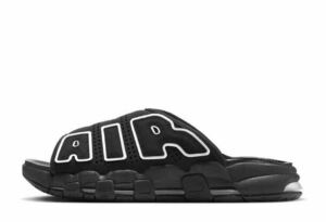  free shipping domestic regular 30.0cm Nike Air More Uptempo Slide Black Nike moa ton sandals black DV2132-001 moa up ton po