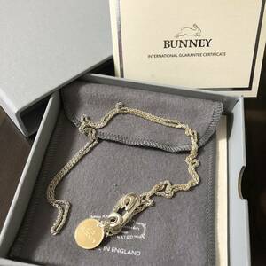 BUNNEY Chain W/M Hook and Coin バニー ネックレス シルバー925 18ct ゴールド 未使用に近い レア