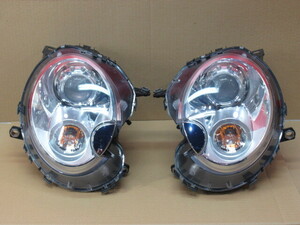 [Rmdup40387] BMW ミニ R56/R55/R57 純正 HID ヘッドライト 左右 セット 美品 適合確認可 (MM16/SU16/SV16/MF16S/他/キセノン/クーパー/S)