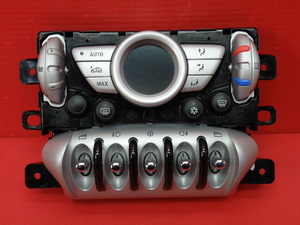 [Rmdup40349] BMWミニ R55 クーパー S エアコン 操作 スイッチ 適合確認可(クラブマン/MM16/ML16/MF16/S/前期/集中スイッチ/PW/ドアロック)