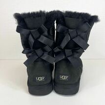 UGG アグ ムートンブーツ ボア ブラック 黒色 サイズ25 Z079_画像2