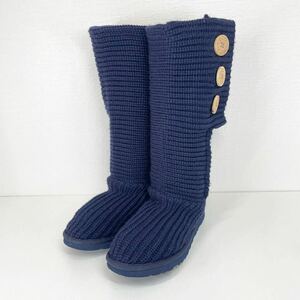 UGG UGG knitted long boots blue color blue size 22 Z085