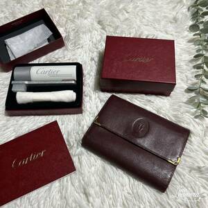 Cartier カルティエ 折り財布　レザー 専用クリーニングセット　